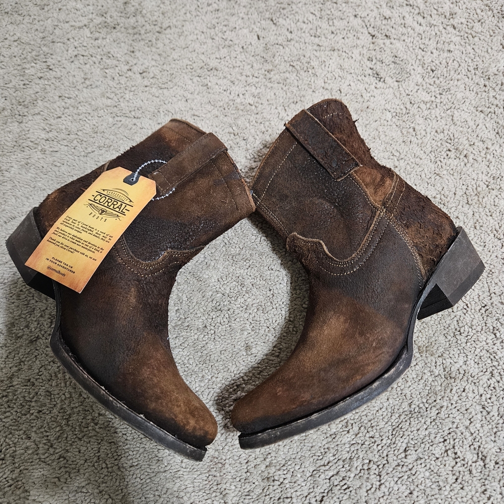 Corral Dark Brown Leather Boots